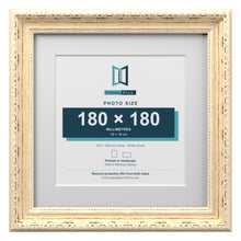 Louis Range Cream Picture, Photo & Poster Frame with White Mount - 25x25cm Frame for 18x18cm Photo, Cream