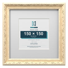 Louis Range Cream Picture, Photo & Poster Frame with White Mount - 25x25cm Frame for 15x15cm Photo, Cream