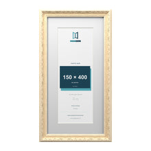 Louis Range Cream Picture, Photo & Poster Frame with White Mount - 50x25cm Frame for 40x15cm Photo, Cream