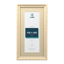 Louis Range Cream Picture, Photo & Poster Frame with Ivory Mount - 50x25cm Frame for 40x15cm Photo, Cream