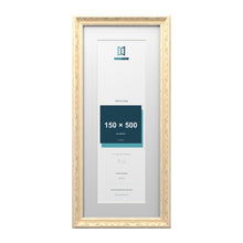 Louis Range Cream Picture, Photo & Poster Frame with White Mount - 60x25cm Frame for 50x15cm Photo, Cream