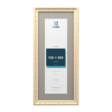 Louis Range Cream Picture, Photo & Poster Frame with Dawn Grey Mount - 60x25cm Frame for 50x15cm Photo, Cream