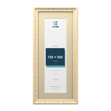 Louis Range Cream Picture, Photo & Poster Frame with Ivory Mount - 60x25cm Frame for 50x15cm Photo, Cream