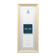 Louis Range Cream Picture, Photo & Poster Frame with White Mount - 65x25cm Frame for 55x15cm Photo, Cream