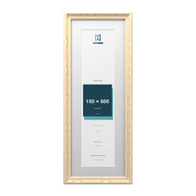 Louis Range Cream Picture, Photo & Poster Frame with White Mount - 70x25cm Frame for 60x15cm Photo, Cream