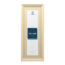 Louis Range Cream Picture, Photo & Poster Frame with Ivory Mount - 70x25cm Frame for 60x15cm Photo, Cream