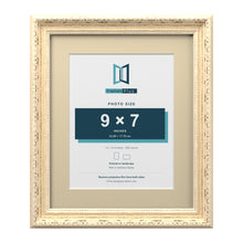 Louis Range Cream Picture, Photo & Poster Frame with Ivory Mount - 12x10" Frame for 9x7" Photo, Cream
