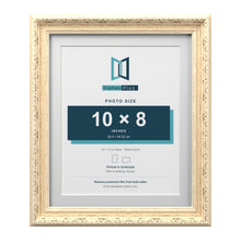 Louis Range Cream Picture, Photo & Poster Frame with White Mount - 12x10" Frame for 10x8" Photo, Cream