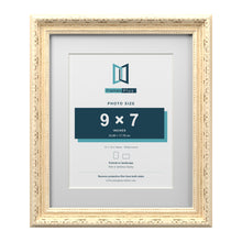 Louis Range Cream Picture, Photo & Poster Frame with White Mount - 12x10" Frame for 9x7" Photo, Cream