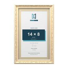 Louis Range Cream Picture, Photo & Poster Frame with Ivory Mount - 16x10" Frame for 14x8" Photo, Cream