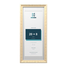 Louis Range Cream Picture, Photo & Poster Frame with White Mount - 24x10" Frame for 20x8" Photo, Cream