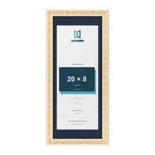 Louis Range Cream Picture, Photo & Poster Frame with Pacific Blue Mount - 24x10" Frame for 20x8" Photo, Cream