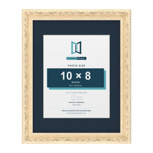 Louis Range Cream Picture, Photo & Poster Frame with Pacific Blue Mount - 14x11" Frame for 10x8" Photo, Cream