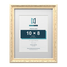 Louis Range Cream Picture, Photo & Poster Frame with White Mount - 14x11" Frame for 10x8" Photo, Cream