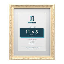 Louis Range Cream Picture, Photo & Poster Frame with White Mount - 14x11" Frame for 11x8" Photo, Cream