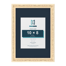 Louis Range Cream Picture, Photo & Poster Frame with Pacific Blue Mount - A3 Frame for 10x8" Photo, Cream