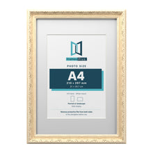 Louis Range Cream Picture, Photo & Poster Frame with White Mount - A3 Frame for A4 Photo, Cream