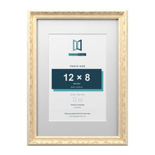 Louis Range Cream Picture, Photo & Poster Frame with White Mount - A3 Frame for 12x8" Photo, Cream