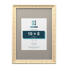 Louis Range Cream Picture, Photo & Poster Frame with Dawn Grey Mount - A3 Frame for 10x8" Photo, Cream