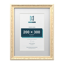 Louis Range Cream Picture, Photo & Poster Frame with White Mount - 40x30cm Frame for 30x20cm Photo, Cream