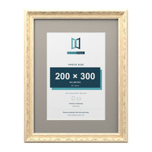 Louis Range Cream Picture, Photo & Poster Frame with Dawn Grey Mount - 40x30cm Frame for 30x20cm Photo, Cream