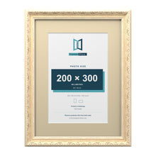 Louis Range Cream Picture, Photo & Poster Frame with Ivory Mount - 40x30cm Frame for 30x20cm Photo, Cream