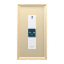 Louis Range Cream Picture, Photo & Poster Frame with Ivory Mount - 60x30cm Frame for 40x10cm Photo, Cream