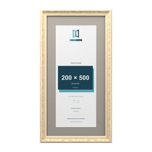 Louis Range Cream Picture, Photo & Poster Frame with Dawn Grey Mount - 60x30cm Frame for 50x20cm Photo, Cream