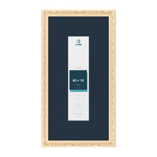 Louis Range Cream Picture, Photo & Poster Frame with Pacific Blue Mount - 60x30cm Frame for 40x10cm Photo, Cream