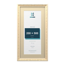 Louis Range Cream Picture, Photo & Poster Frame with Ivory Mount - 60x30cm Frame for 50x20cm Photo, Cream