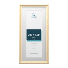 Louis Range Cream Picture, Photo & Poster Frame with White Mount - 65x30cm Frame for 55x20cm Photo, Cream