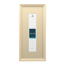 Louis Range Cream Picture, Photo & Poster Frame with Ivory Mount - 70x30cm Frame for 50x10cm Photo, Cream