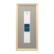 Louis Range Cream Picture, Photo & Poster Frame with Dawn Grey Mount - 70x30cm Frame for 50x10cm Photo, Cream