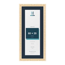 Louis Range Cream Picture, Photo & Poster Frame with Pacific Blue Mount - 70x30cm Frame for 60x20cm Photo, Cream