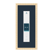 Louis Range Cream Picture, Photo & Poster Frame with Pacific Blue Mount - 70x30cm Frame for 50x10cm Photo, Cream