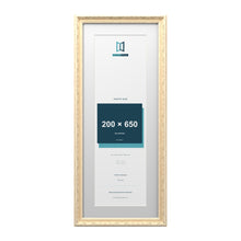 Louis Range Cream Picture, Photo & Poster Frame with White Mount - 75x30cm Frame for 65x20cm Photo, Cream