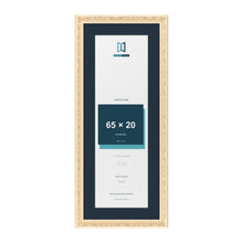 Louis Range Cream Picture, Photo & Poster Frame with Pacific Blue Mount - 75x30cm Frame for 65x20cm Photo, Cream