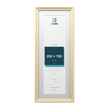 Louis Range Cream Picture, Photo & Poster Frame with White Mount - 80x30cm Frame for 70x20cm Photo, Cream