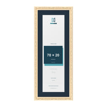 Louis Range Cream Picture, Photo & Poster Frame with Pacific Blue Mount - 80x30cm Frame for 70x20cm Photo, Cream