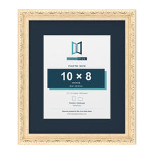Louis Range Cream Picture, Photo & Poster Frame with Pacific Blue Mount - 14x12" Frame for 10x8" Photo, Cream