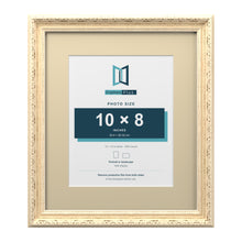 Louis Range Cream Picture, Photo & Poster Frame with Ivory Mount - 14x12" Frame for 10x8" Photo, Cream