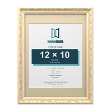 Louis Range Cream Picture, Photo & Poster Frame with Ivory Mount - 16x12" Frame for 12x10" Photo, Cream