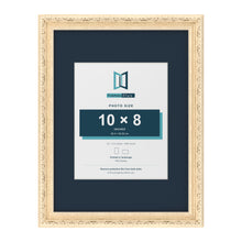 Louis Range Cream Picture, Photo & Poster Frame with Pacific Blue Mount - 16x12" Frame for 10x8" Photo, Cream