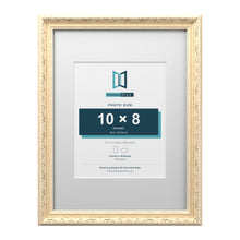 Louis Range Cream Picture, Photo & Poster Frame with White Mount - 16x12" Frame for 10x8" Photo, Cream