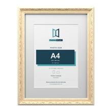 Louis Range Cream Picture, Photo & Poster Frame with White Mount - 16x12" Frame for A4 Photo, Cream
