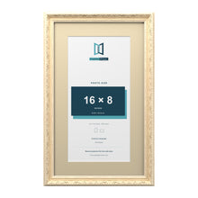 Louis Range Cream Picture, Photo & Poster Frame with Ivory Mount - 20x12" Frame for 16x8" Photo, Cream