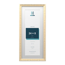 Louis Range Cream Picture, Photo & Poster Frame with White Mount - 28x12" Frame for 24x8" Photo, Cream