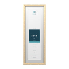 Louis Range Cream Picture, Photo & Poster Frame with White Mount - 36x12" Frame for 32x8" Photo, Cream
