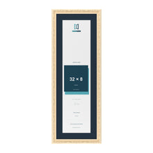 Louis Range Cream Picture, Photo & Poster Frame with Pacific Blue Mount - 36x12" Frame for 32x8" Photo, Cream