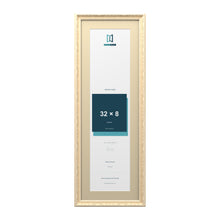 Louis Range Cream Picture, Photo & Poster Frame with Ivory Mount - 36x12" Frame for 32x8" Photo, Cream